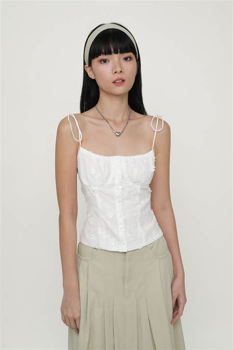 Primrose Eyelet Bustier Top - The Tinsel Rack