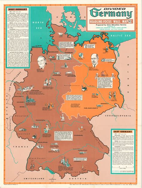 Wall Map Of East And West Germany 1960 Unit 6 Cold War Lesson 2:
