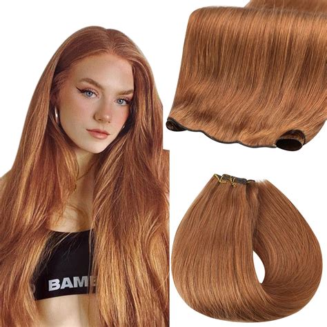 Fshine Wefts Human Hair Extensions 18 inch Color 330 Black 50 Gram ...