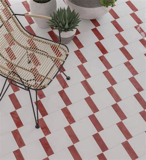 Bejmat Square White floor tile 6" x 6" gloss wall kitchen backsplash ...