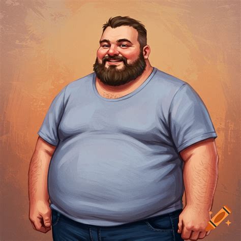 Fat man on Craiyon