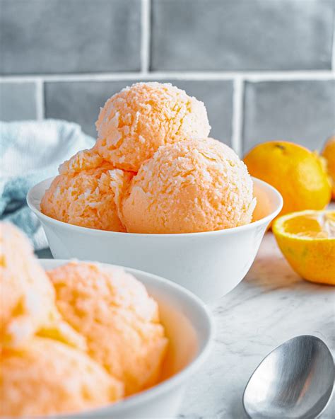 2 Ingredient Orange Sherbert - Sweet Pea's Kitchen
