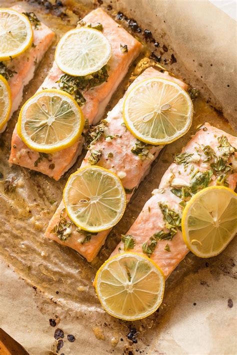 Baked Lemon Herb Salmon (20 Minute Meal!) - Nourish and Fete