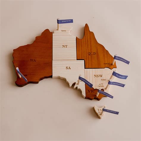 Australian Map Puzzle Play Set – Our Little Darlings
