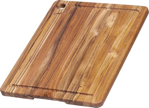 Amazon.com: Teakhaus Teak Cutting Board - Rectangle Edge Grain Board ...