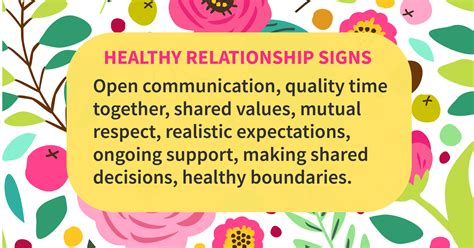 Signs of healthy relationships are smiles and contentment