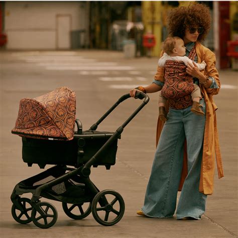 Bugaboo Fox 5 Renew bassinet fabric set Heritage black | Bugaboo