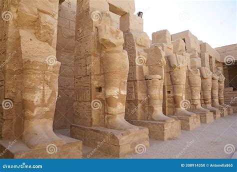 The Karnak Temple Complex in Luxor, Egypt Stock Photo - Image of ...