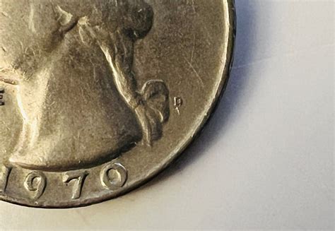 1970 D Mint Mark Washington Quarter Coin US, Collectible United States ...