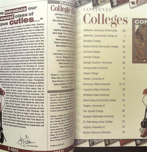 PLAYBOY Special Editions COLLEGE GIRLS Spring 2001 CHRISTI SHAKE @ Near ...