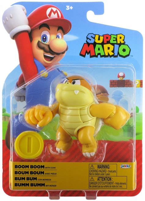 Super Mario World of Nintendo 4-inch Action Figure Boom Boom with Coin ...