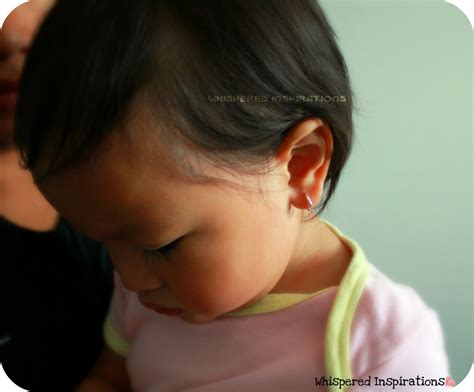 Baby Ear Piercing: My Daughter Takes Her Earrings Off! - Whispered ...