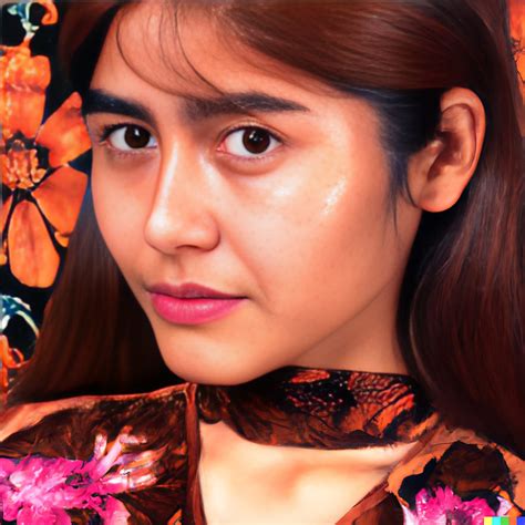 Mexican young women a rust color 90s Middle Part Ponytail in a ...