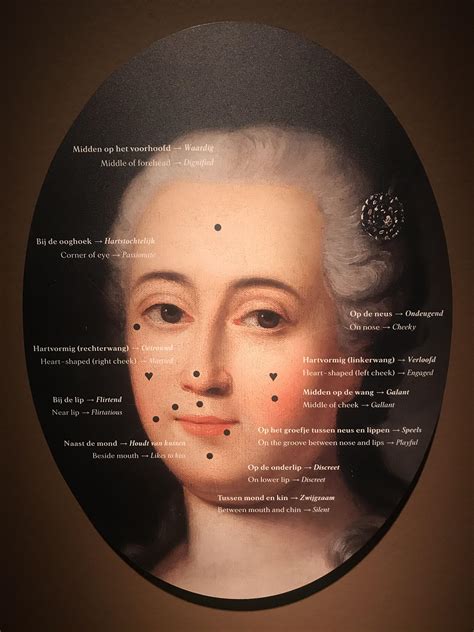 During the 18th century, fake Beauty Marks had different meanings ...