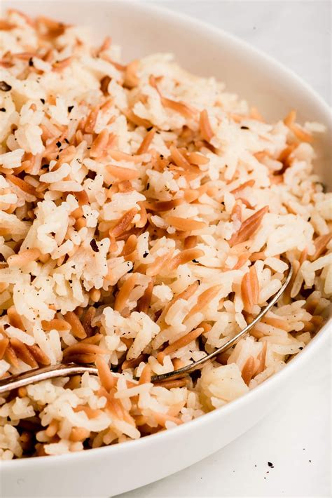 Simple Orzo Rice - Garnish & Glaze