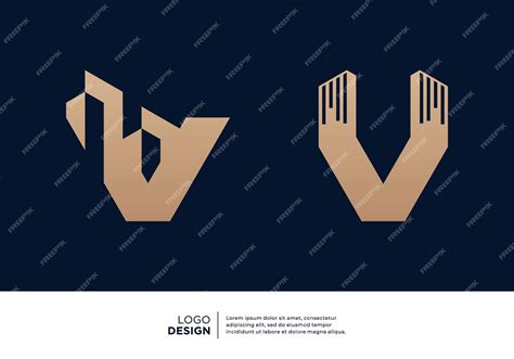 Premium Vector | Collection of architectural building letter v logo designs