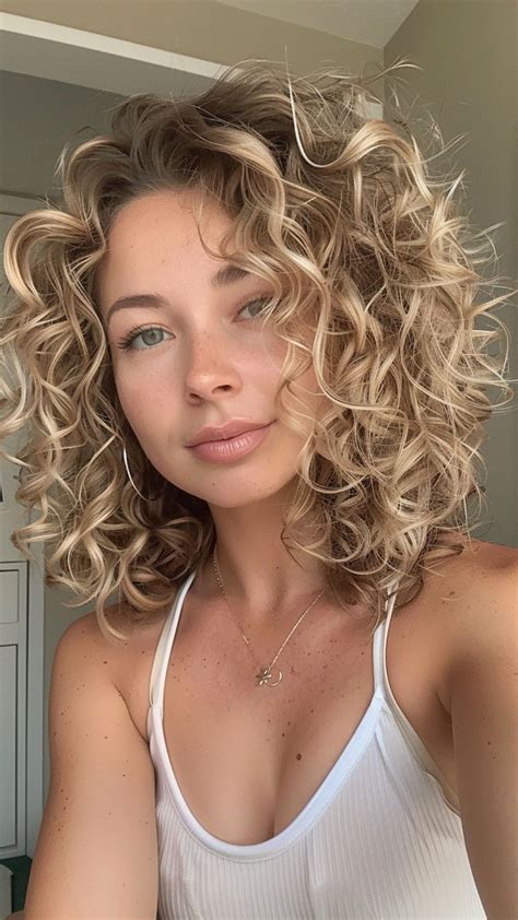 26 Curly Haircuts for Every Face Shape In 2024 | Short blonde curly ...