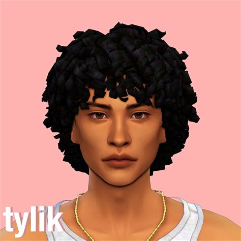 Sims 4 Afro Hair Male, Sims 4 Curly Hair, Male Hair, Sims 4 Body Mods ...