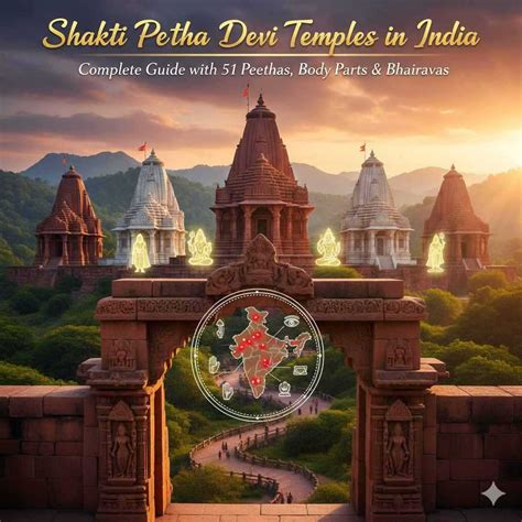 Shakti Peetha Devi Temples in India | Complete 51 Peethas Guide