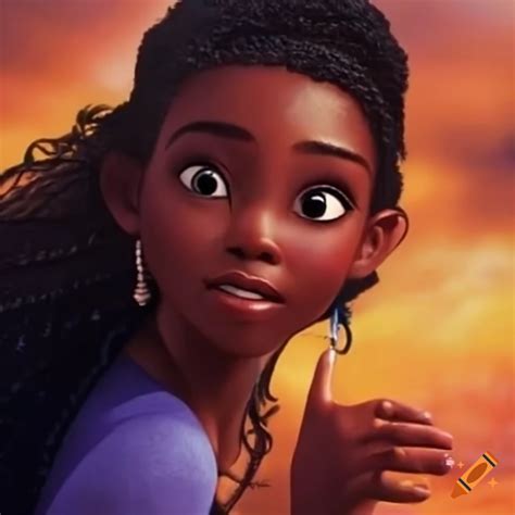 Disney movies featuring african american characters on Craiyon