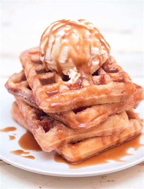 Easy Waffle Recipe With Ice Cream at Amelie Woolley blog
