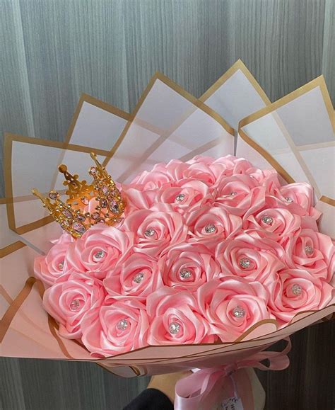 Eternal Rose Bouquet/ramo Buchon De 50 Rosas/ Ribbon Rose Bouquets ...
