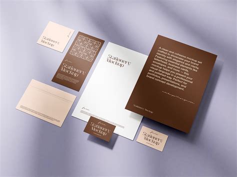 3 Free Simple Paper Branding Stationery Mockup PSD Files - Good Mockups
