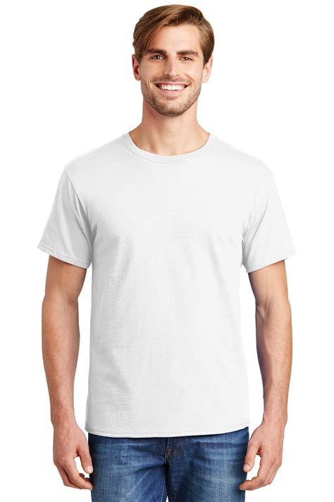 Hanes - Essential-T T-Shirt - 5280, White, 3X, Pack Of 5, Mens Workout ...