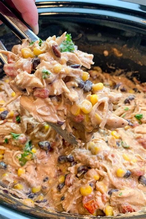 Crock Pot Fiesta Chicken | Chicken crockpot recipes, Fiesta chicken ...