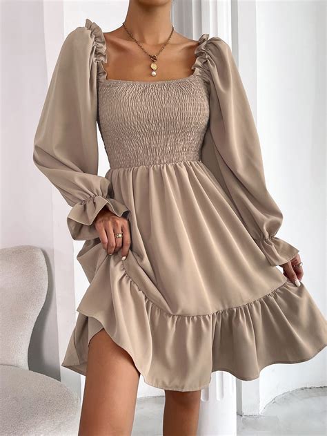 SHEIN USA | Short dresses casual, Long sleeve dress, Pretty dresses