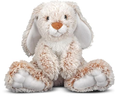 Amazon.com: Melissa & Doug Burrow Bunny Stuffed Animal Plushie with Big ...