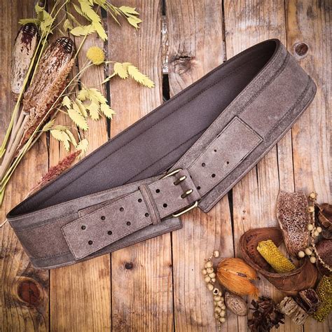 Genuine real leather, chunky, brown belt from... - Depop