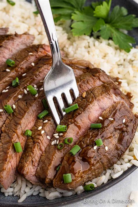 Grilled Teriyaki Steak - Eating on a Dime