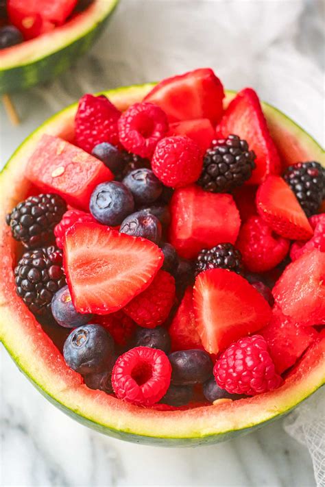 Watermelon Fruit Bowl - Recipes From A Pantry
