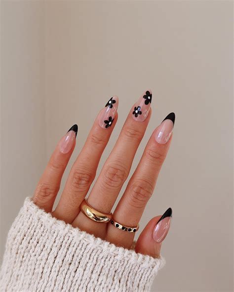 30 Latest Black Almond Nail Ideas To Try In 2024!