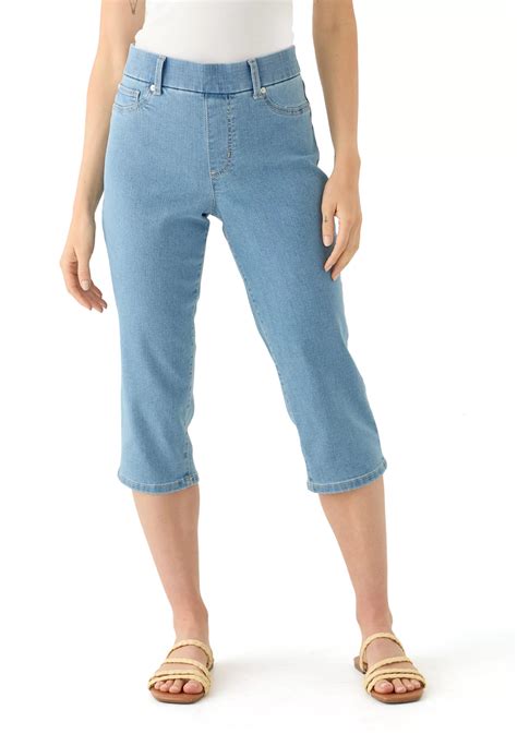 Kim Rogers® Petite Denim Capri Pants | Belk