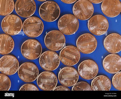 One Cent Dollar coins, United States Stock Photo - Alamy