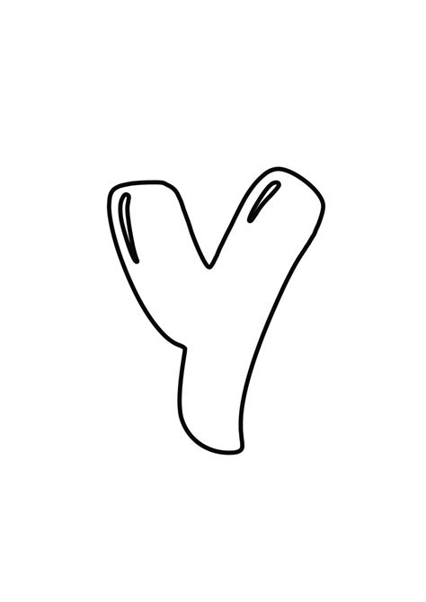 Download Printable Bubble Letter Y - Bubble Letters