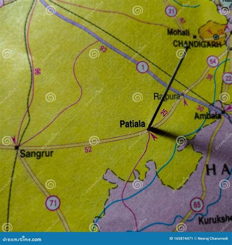 Patiala City Name Displayed on Geographic Map in India Stock Image - Image of pointed, religious ...