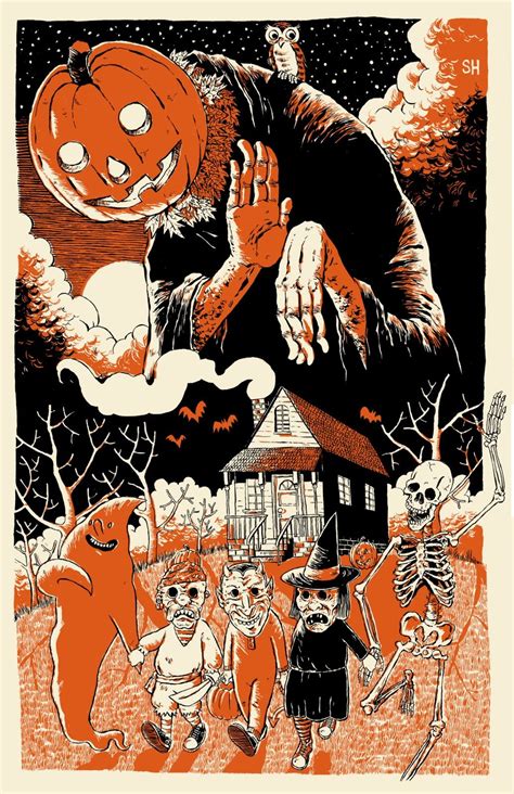 Vintage Halloween Poster - Modern Poster Layouts