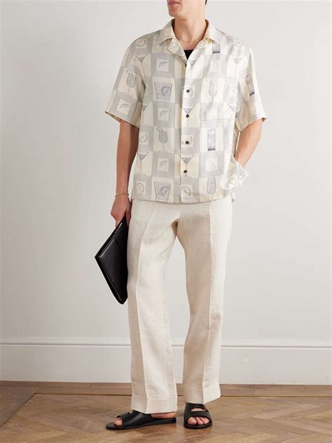 LORO PIANA Aperitivo Federico Camp-Collar Printed Silk-Twill Shirt for ...