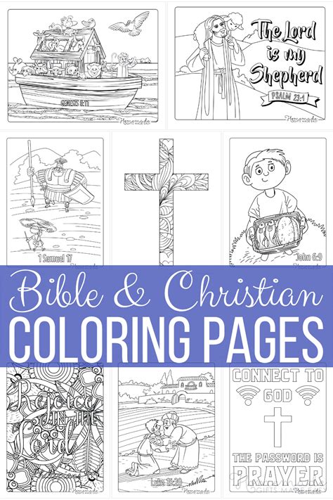 Free Bible Coloring Pages for Kids & Adults