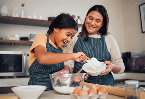Premium Photo | Baking family and children with a mother and daughter ...