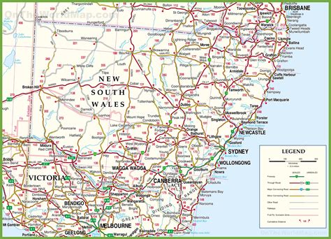 Map Of Australia New South Wales