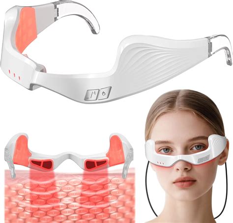 Amazon.com: Queleay Under Eye Red Light Therapy Device, 650nm Red Light Therapy Eye Massager for ...
