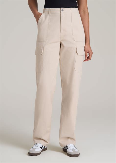 Straight Leg Cargo Chino Pants for Tall Women | American Tall