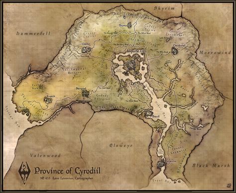 Elder Scrolls Oblivion Map