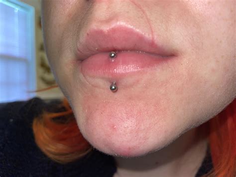 Upper Lip Piercing Stud