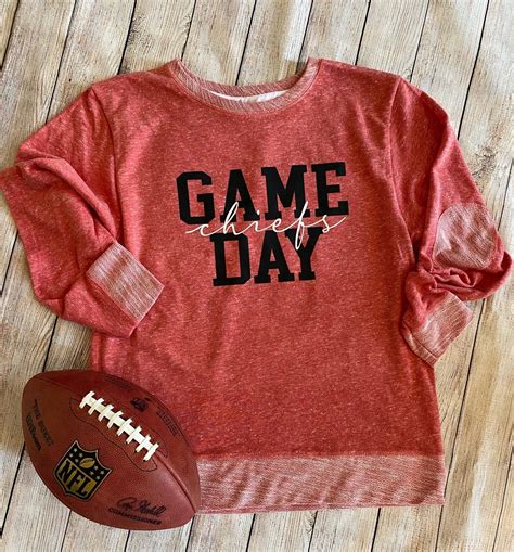 GAME DAY-French Terry Pullover | French terry pullover, Sweatshirts, Kc ...