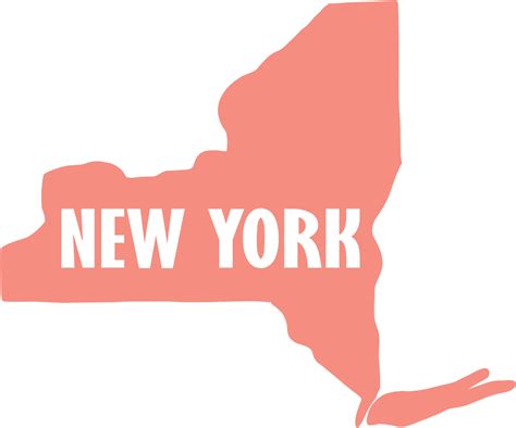 outline drawing of new york state map. 26573699 PNG
